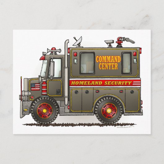 Heimat Security Truck Postkarte (Vorderseite)