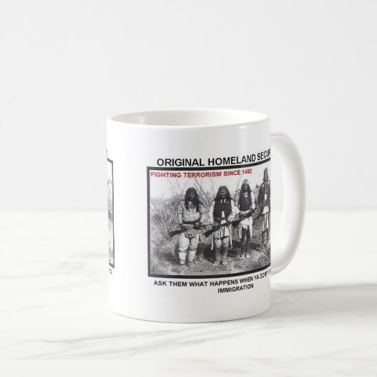 Heimat-Sicherheit 1492 Kaffeetasse (VorderseiteRechts)