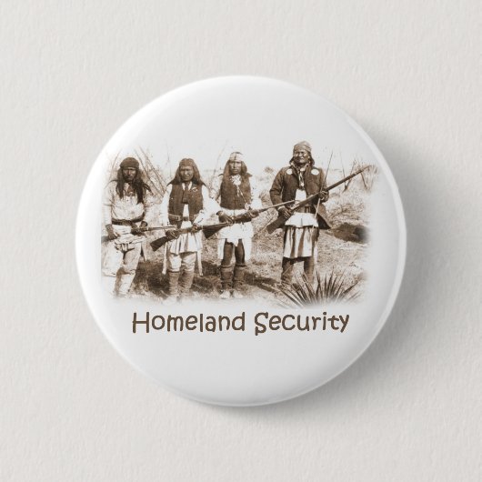 Heimat-Sicherheit Apache Button (Vorderseite)