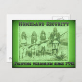 Heimat Sicherheit bei der Bekämpfung des Terrorism Postkarte (Vorne/Hinten)