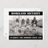 HEIMAT SICHERHEIT - Grenzschutz seit 1492 Postkarte (Vorne/Hinten)