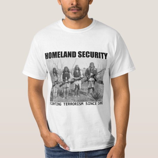 Heimat-Sicherheits-amerikanischer Ureinwohner T-Shirt (Vorderseite)