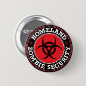 Heimat-Zombie-Sicherheit - rotes B Button (Vorne & Hinten)