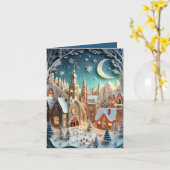 Heimat zu Weihnachten Karte (Gelbe Blume)