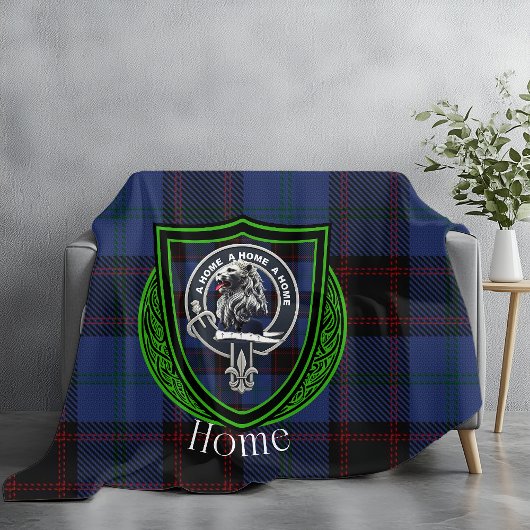 Heimatkilt des schottischen Clans Crest Fleecedecke