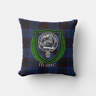 Heimatschottischer Clan-Tartan und Wappen Kissen
