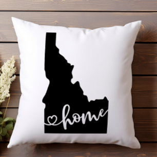 Heimatstaat Umriss Herz Idaho  Kissen