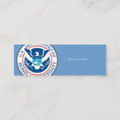 Heimatstupidity-dünne Visitenkarten Mini Visitenkarte (Rückseite)