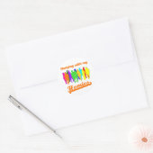 Heime Runder Aufkleber (Umschlag)