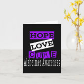 Heimer Awareness Hope Liebe Cure Karte (Gelbe Blume)