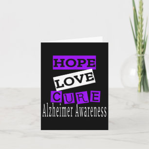 Heimer Awareness Hope Liebe Cure Karte
