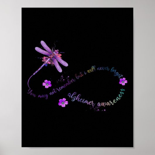 Heimerheimer Awareness Dragonfly Sie dürfen nicht Poster (Vorne)