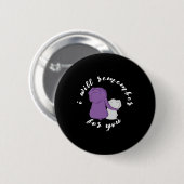 Heimerheimer Awareness Montag I Endheimer Lila Ri Button (Vorne & Hinten)