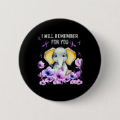 Heimerheimer Awareness Niedlich Elephant I will da Button (Vorderseite)