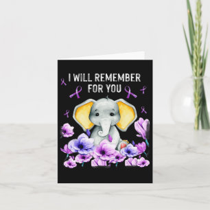 Heimerheimer Awareness Niedlich Elephant I will da Karte