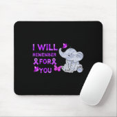 Heimerheimer Awareness Niedlich Elephant I will da Mousepad (Mit Mouse)