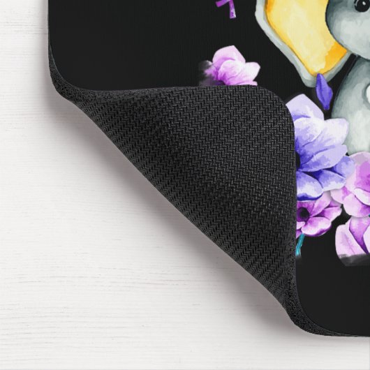 Heimerheimer Awareness Niedlich Elephant I will da Mousepad (Ecke)