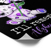 Heimerheimer Awareness Niedlich Elephant I will da Poster (Ecke)