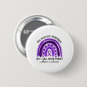 Heimerheimer Awareness Rainbow wird nie vergessen Button (Vorne & Hinten)