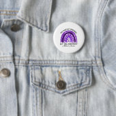 Heimerheimer Awareness Rainbow wird nie vergessen Button (Beispiel)