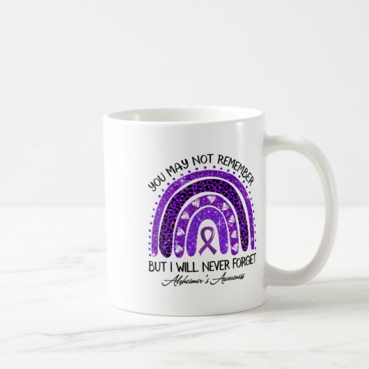 Heimerheimer Awareness Rainbow wird nie vergessen  Kaffeetasse (Rechts)