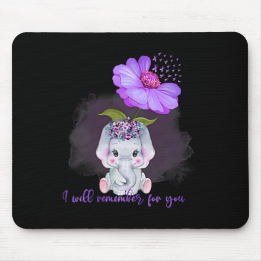 Heimerheimer Bewusstsein Süßer Elefant Ich Werde M Mousepad (Vorne)
