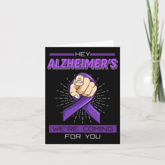 "Heimerheimer Disease Shirt Brain Memory Loss Deme Karte (Vorderseite)