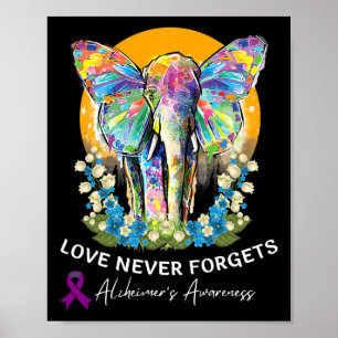 Heimerheimer Elephant Liebe vergisst Heimerhei nie Poster