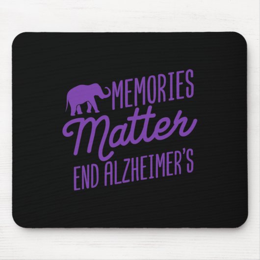 Heimerheimer Erinnerungen Problem Lila Elefant Mousepad (Vorne)