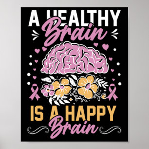 Heimerheimer-Hirnverletzung Design Lila Heimerheim Poster