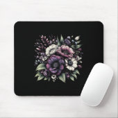 Heimerheimer Lila Blütenpansy Demenz Heimerhe Mousepad (Mit Mouse)