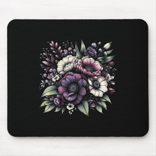 Heimerheimer Lila Blütenpansy Demenz Heimerhe Mousepad (Vorne)