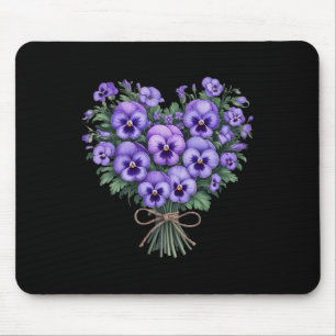 Heimerheimer Lila Blütenpansy Demenz Heimerhe Mousepad