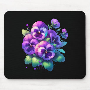 Heimerheimer Lila Blütenpansy Demenz Heimerhe Mousepad