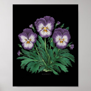 Heimerheimer Lila Blütenpansy Demenz Heimerhe Poster