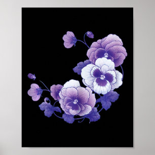 Heimerheimer Lila-Floral-Pansy Heimerheimer's Aw Poster