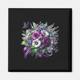 Heimerheimer Lila Florale Stiefmütterchen Demenz H Magnet
