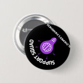 Heimerheimer's Awareness A Messy Bun Heimerheimer Button (Vorne & Hinten)