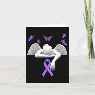Heimerheimer's Awareness Angel Lila Ribbon Butte Karte