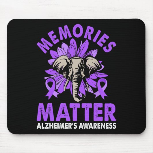Heimerheimer's Awareness Erinnerungen Problem Lila Mousepad (Vorne)