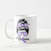 Heimerheimer's Awareness Messy Bun Warrior Glauben Kaffeetasse (Links)