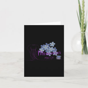 Heimerheimer's Awareness Myosotis Elephant Vergess Karte