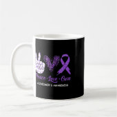 Heimerheimer's Awareness Peace Liebe Cure Leopard Kaffeetasse (Links)