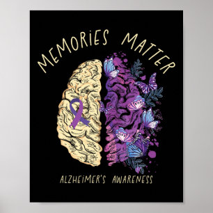 Heimerheimer's Dementia Awareness Support Gehirn M Poster
