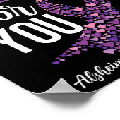 "Heimerheimer's Dementia Awareness Support I Will  Poster (Ecke)