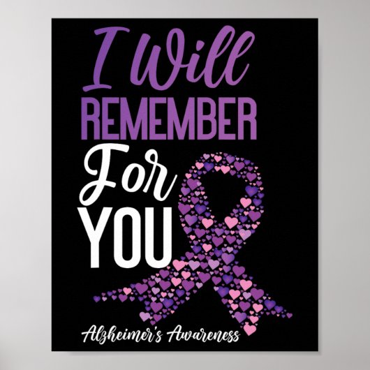 "Heimerheimer's Dementia Awareness Support I Will  Poster (Vorne)