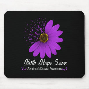 "Heimerheimer's Disease Awareness Faith Hope Liebe Mousepad