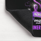Heimers Awareness Ich trage Lila in Erinnerung an Mousepad (Ecke)