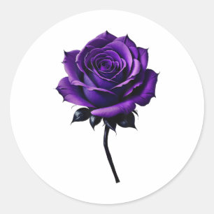 Heimers Awareness Lila Rose _1 Runder Aufkleber