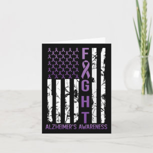 Heimers Awareness Montag Usa Flaggenband Lila Karte
